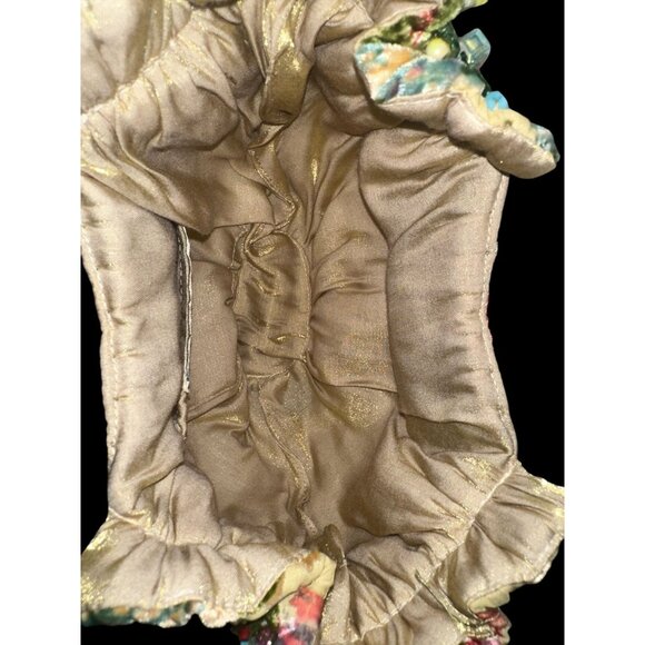 VTG Mary Frances Bag 824 Yellow Handmade Beaded Bouquet Top Handle Satchel NWT - Picture 8 of 9